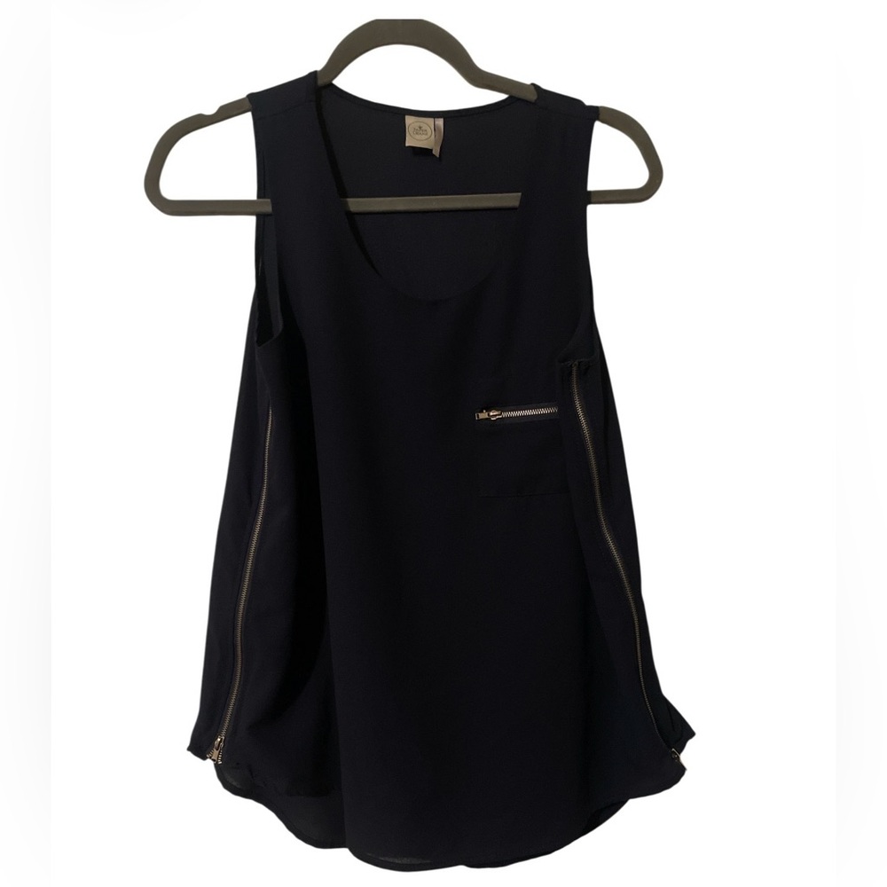 Paper Crane Black Sheer Top